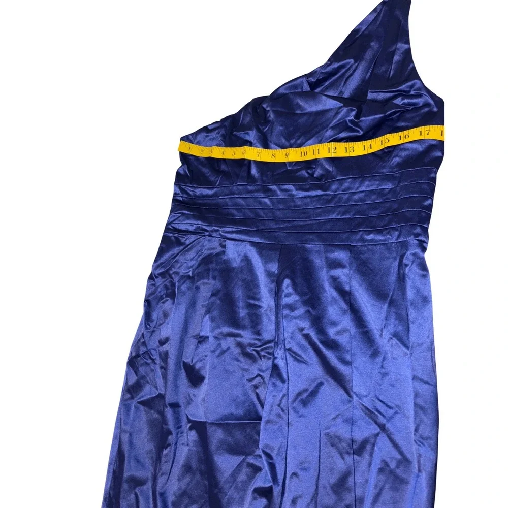 Shape‎ fx Royal Blue One Shoulder Cocktail Dress Built-in Shapewear NWT 12